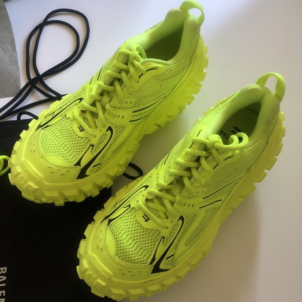 Balenciaga Bouncer Sneakers Fluo Yellow & Black - Picture 9 of 12